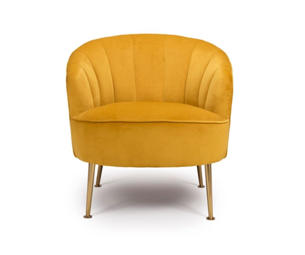 Furniture Link Stella Apricot Fabric Accent Chair