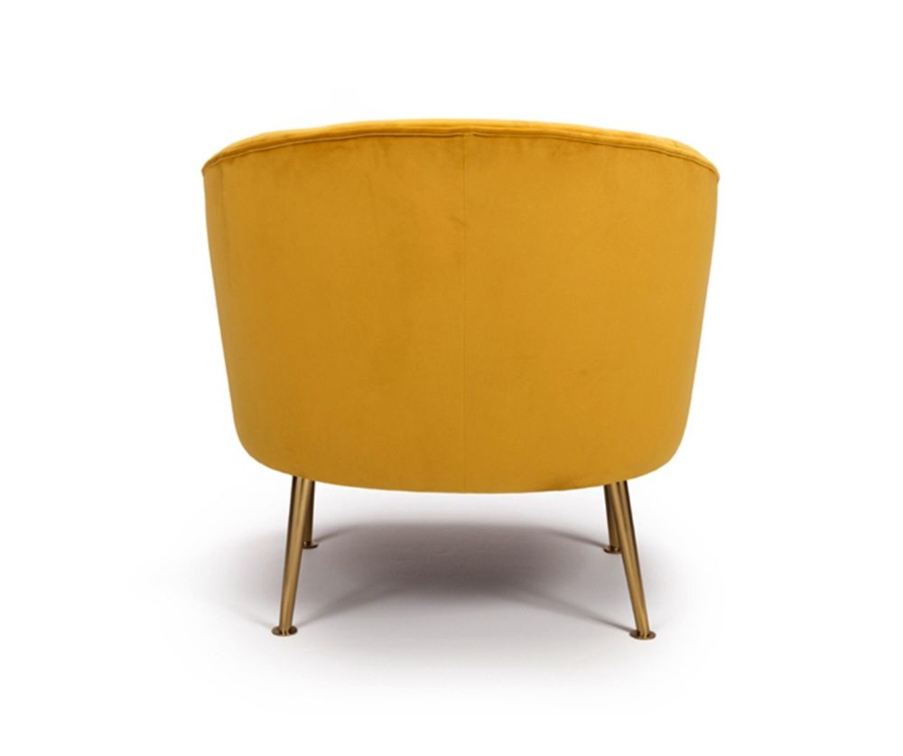 Furniture Link Stella Apricot Fabric Accent Chair