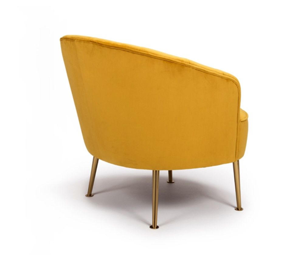 Furniture Link Stella Apricot Fabric Accent Chair