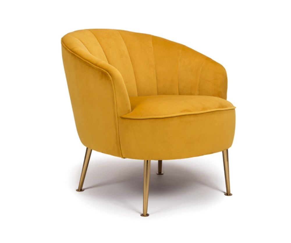 Furniture Link Stella Apricot Fabric Accent Chair