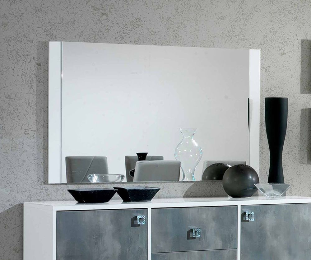 Ben Company Stella White Finish Italian Mirror