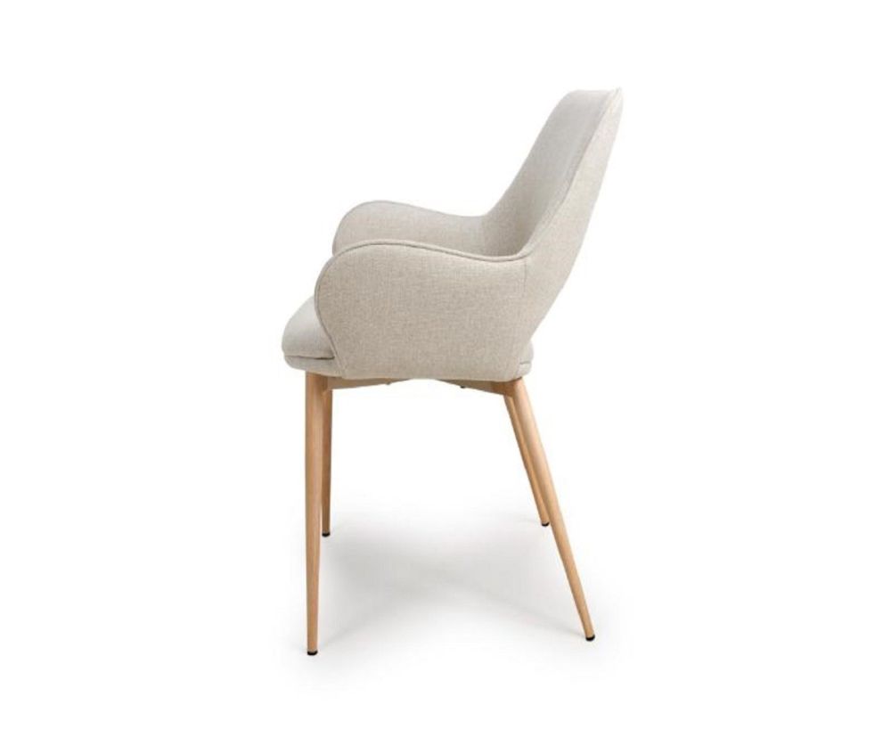 Furniture Link Sydney Natural Dining Chair in Pair