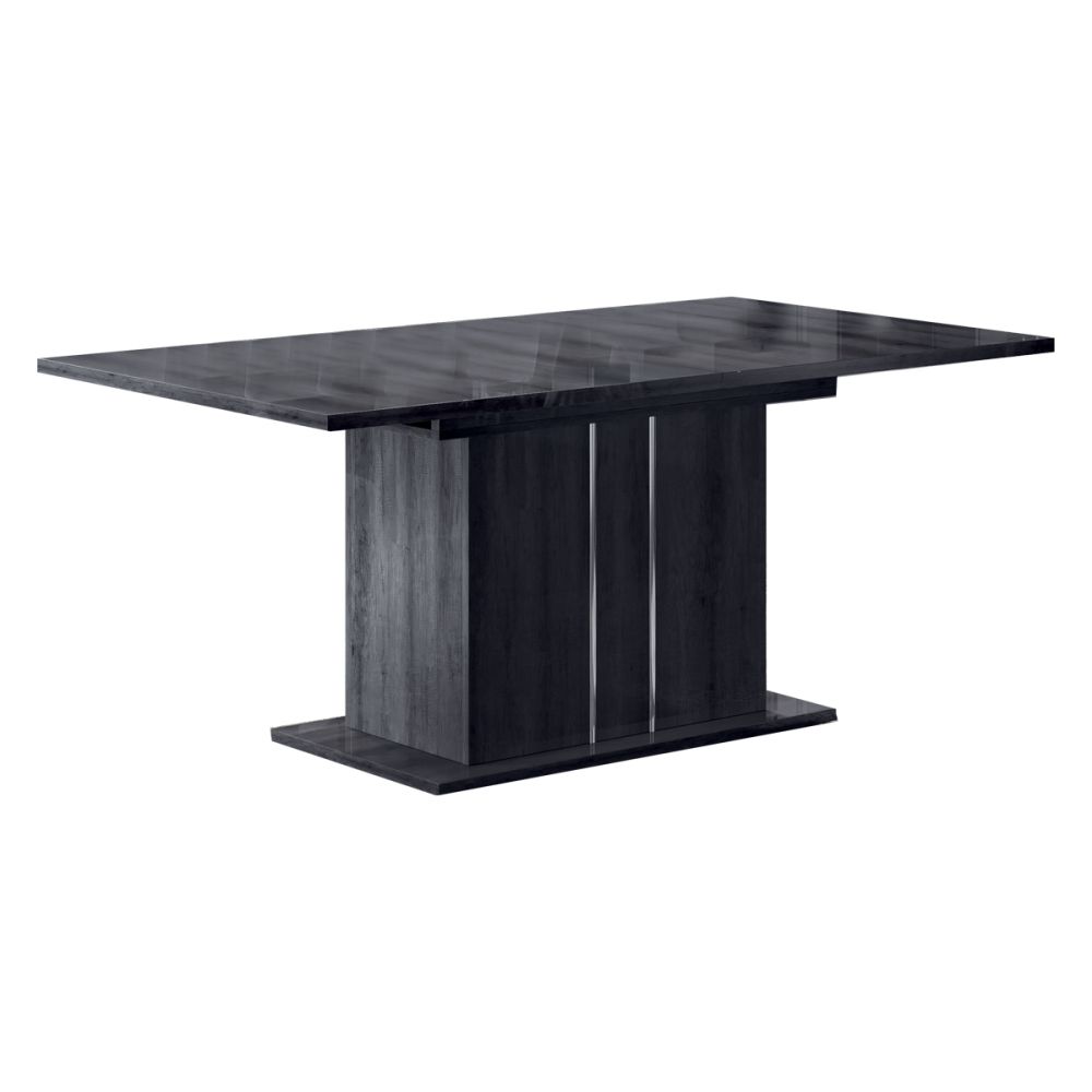 Ben Company Luna Dark Grey Italian Extension Dining Table Only