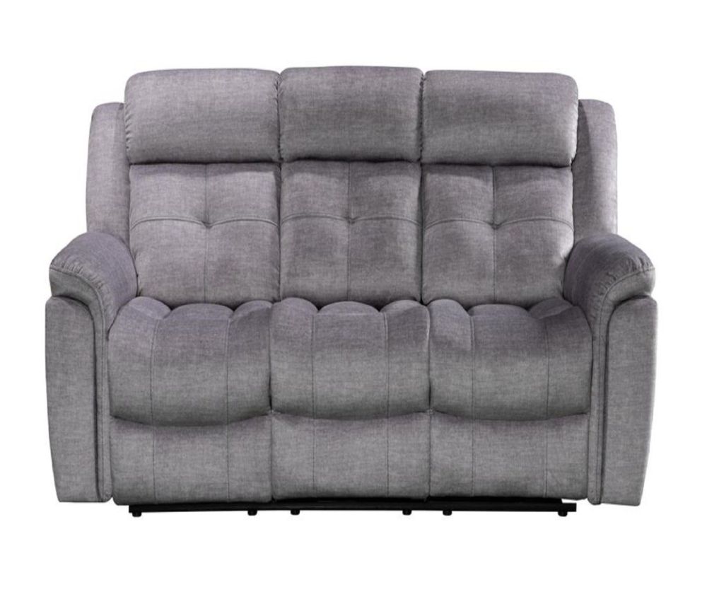 Texas Silver Fabric 3 Seater Sofa