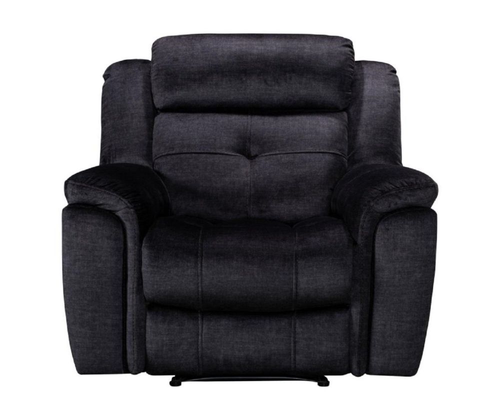 Texas Charcoal Fabric Armchair
