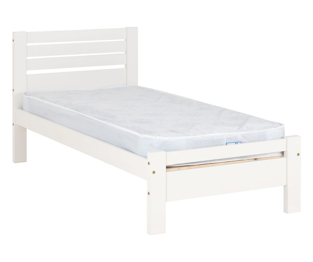 Seconique Furniture Toledo White Wooden Bed Frame