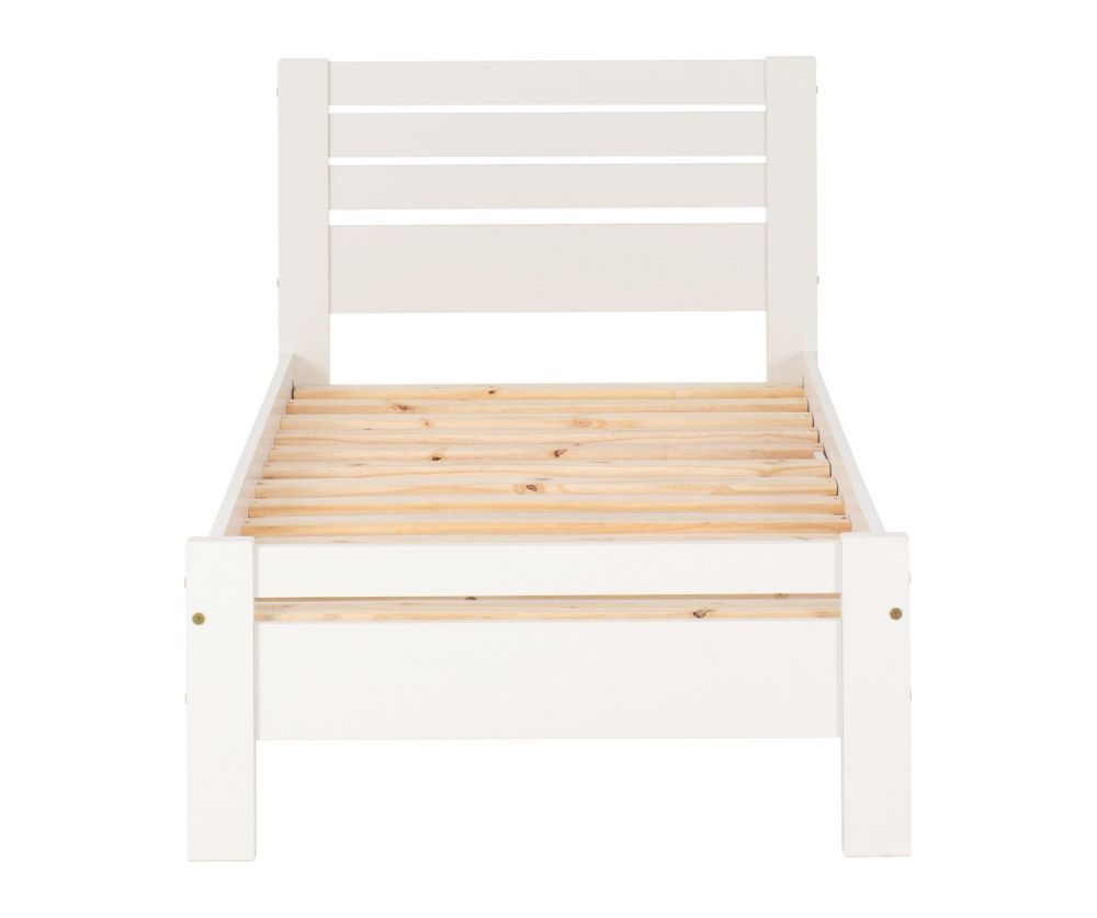 Seconique Furniture Toledo White Wooden Bed Frame
