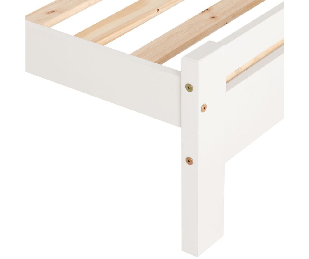 Seconique Furniture Toledo White Wooden Bed Frame