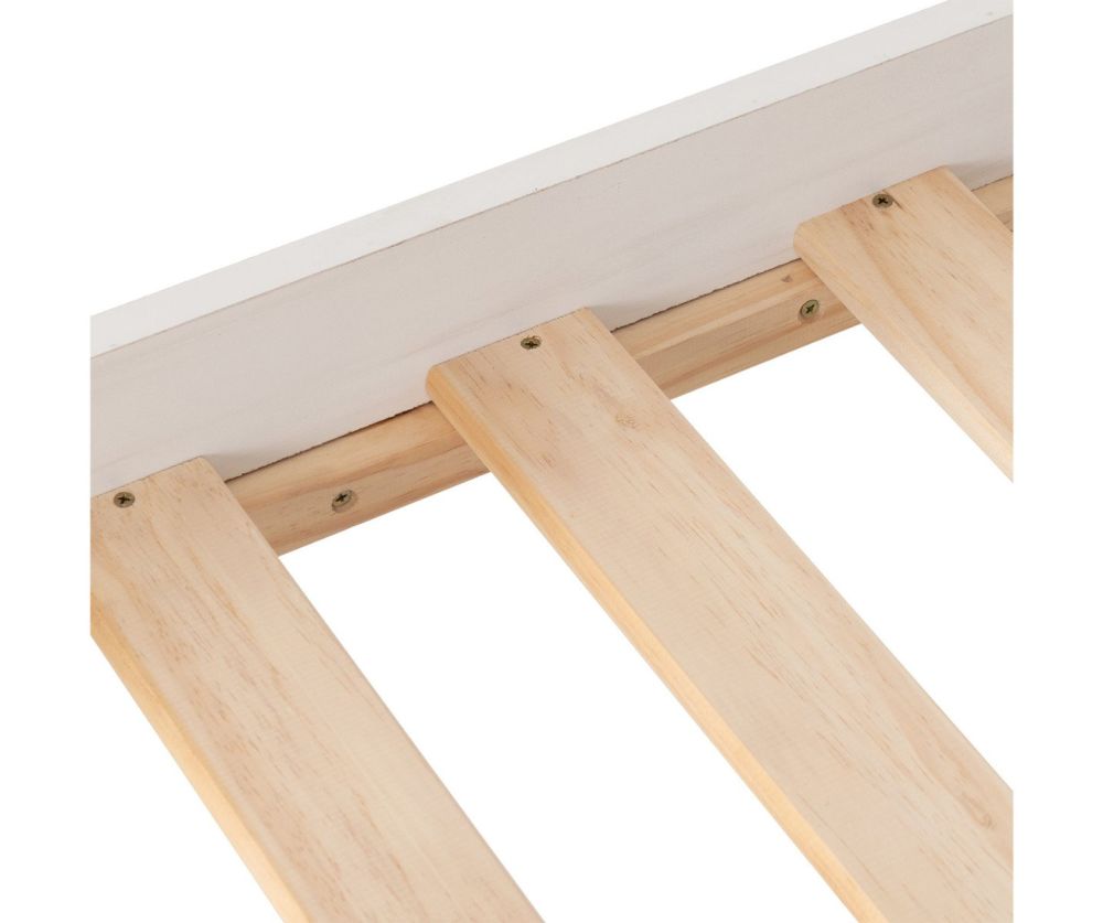 Seconique Furniture Toledo White Wooden Bed Frame