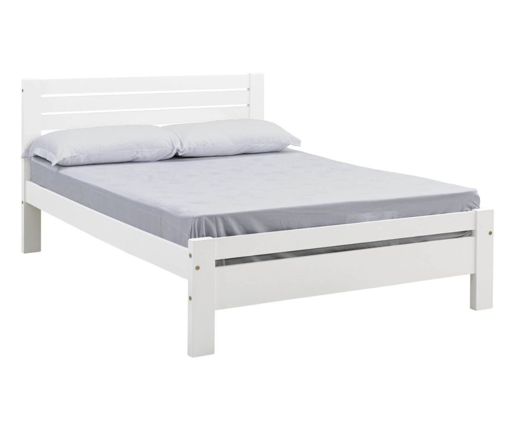 Seconique Furniture Toledo White Wooden Bed Frame
