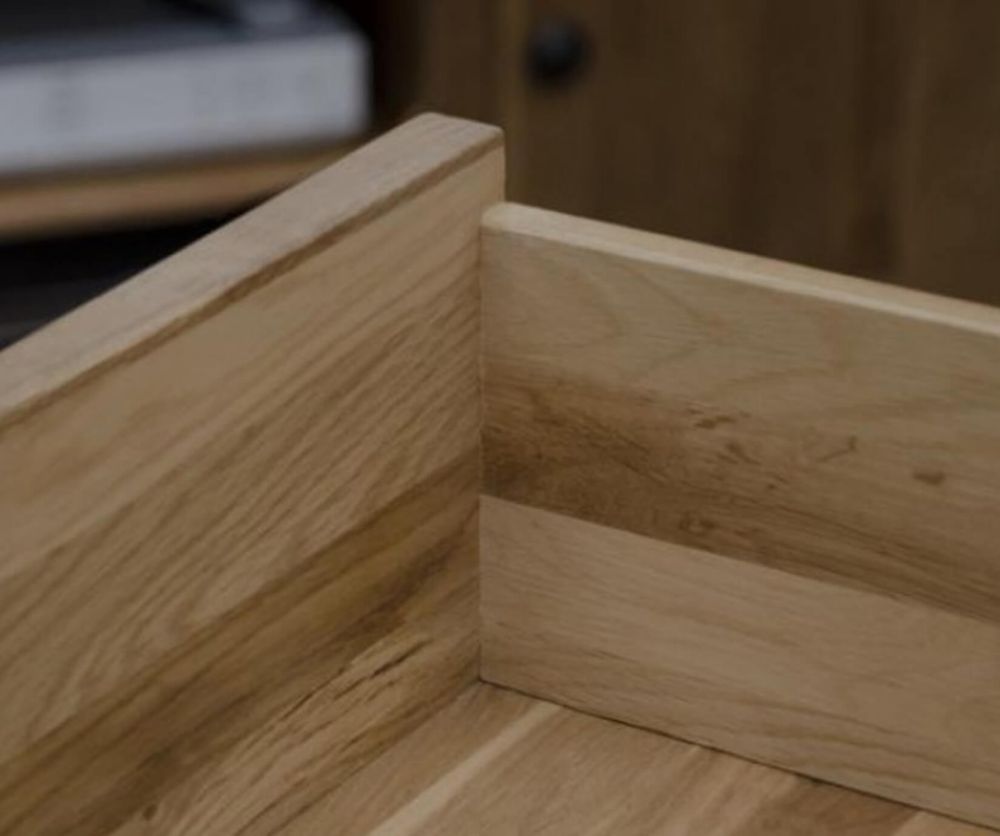 Homestyle GB Torino Oak Wide Bedside Cabinet