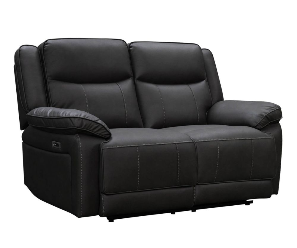 Torino Pewter Grey Fabric Recliner 2 Seater Sofa
