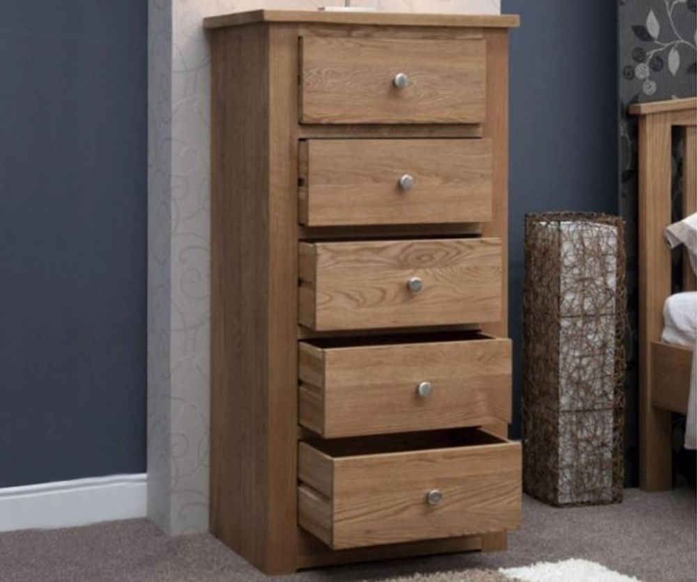 Homestyle GB Torino Oak 5 Drawer Chest