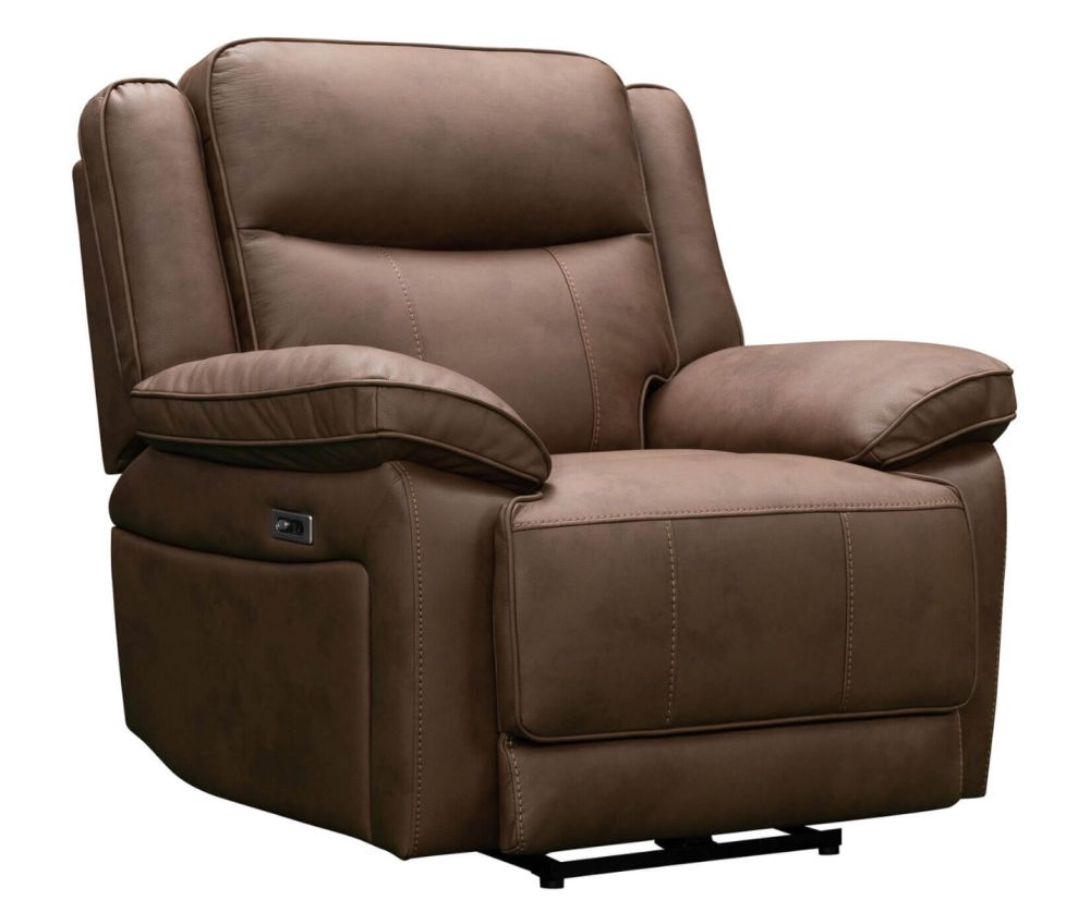 Torino Chestnut Fabric Recliner 3+1+1 Sofa Set