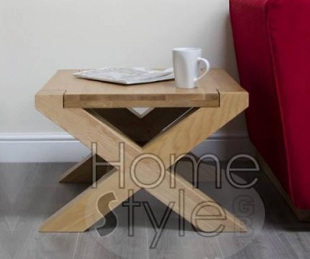 Homestyle GB Trend Oak X-Leg 2x2 Coffee Table
