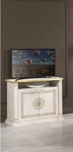 H2O Design Aurora Beige Birch Gold Italian TV Unit