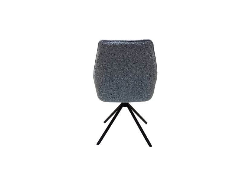 Furniture Link Uno Light Blue Boucle Velvet Dining Chair in Pair