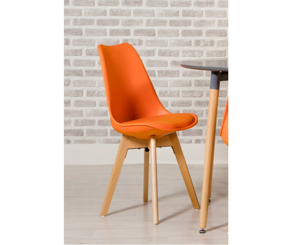 Furniture Link Urban Orange Swivel Office Chair(Set of 4) 