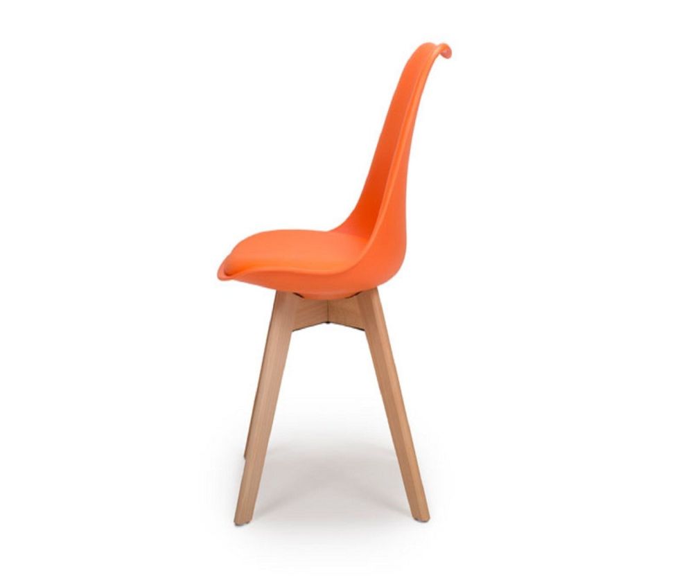 Furniture Link Urban Orange Swivel Office Chair(Set of 4) 