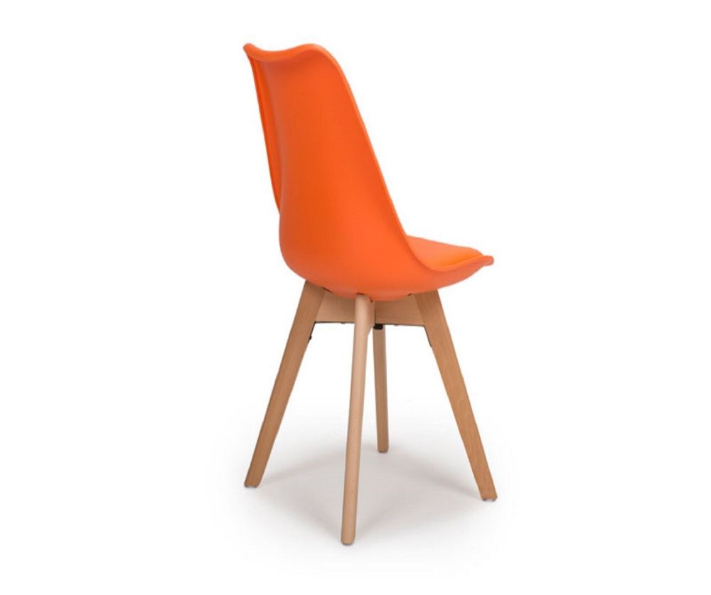 Furniture Link Urban Orange Swivel Office Chair(Set of 4) 