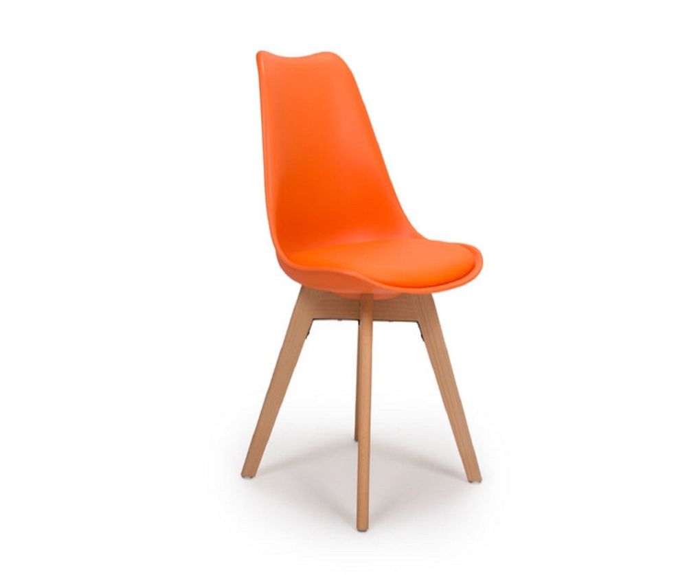 Furniture Link Urban Orange Swivel Office Chair(Set of 4) 