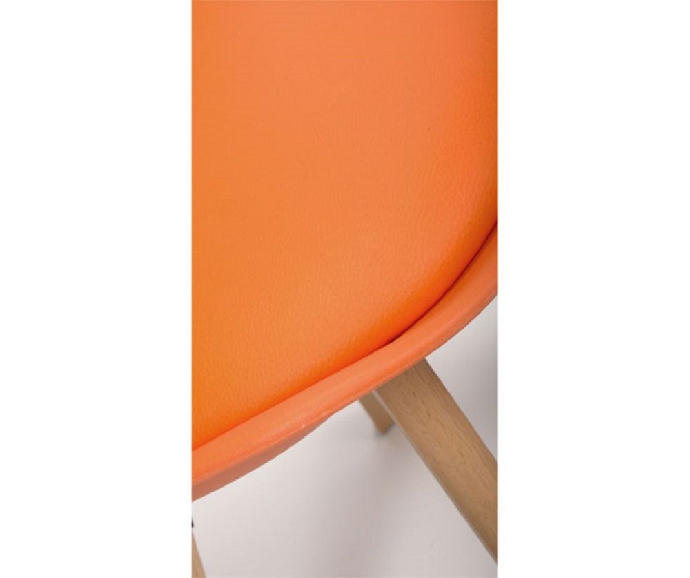 Furniture Link Urban Orange Swivel Office Chair(Set of 4) 