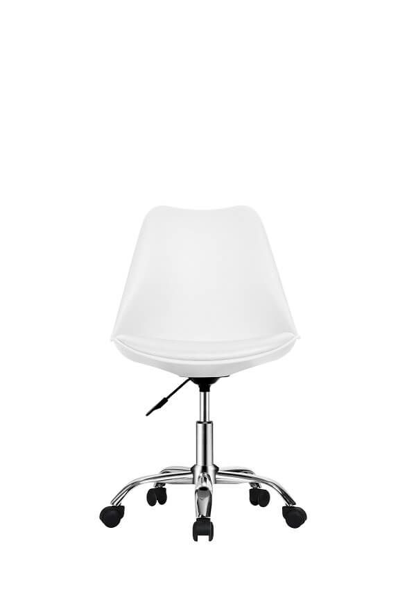 Furniture Link Urban White Swivel Chair in Pair