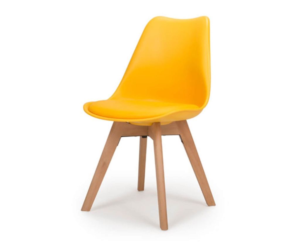 Furniture Link Urban Yellow Dining Chair in Set of 4