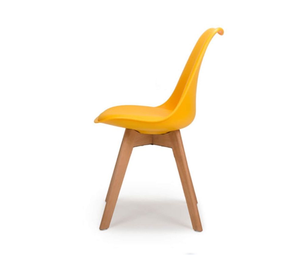 Furniture Link Urban Yellow Dining Chair in Set of 4