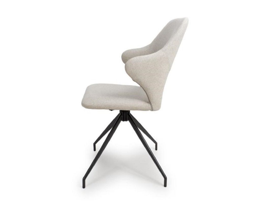 Furniture Link Velda Natural Dining Chair in Pair