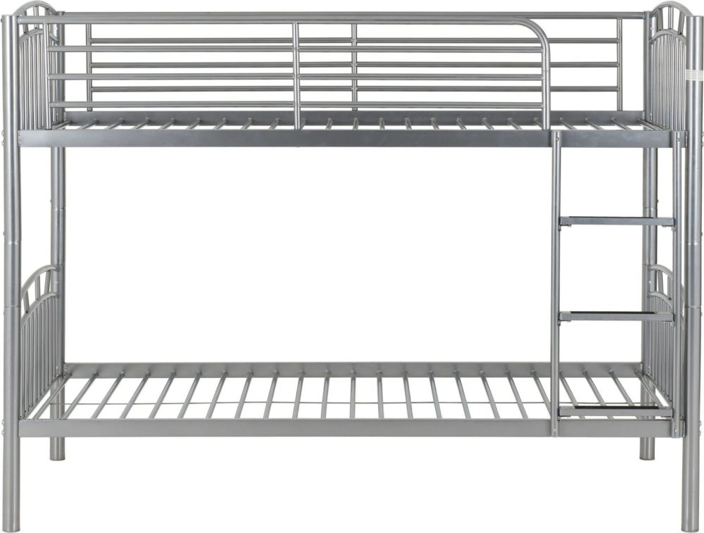 Seconique Furniture Ventura Silver Bunk Bed Frame