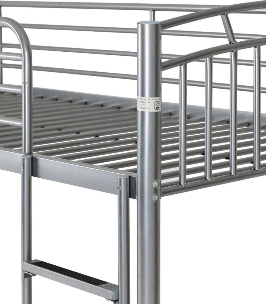 Seconique Furniture Ventura Silver Bunk Bed Frame