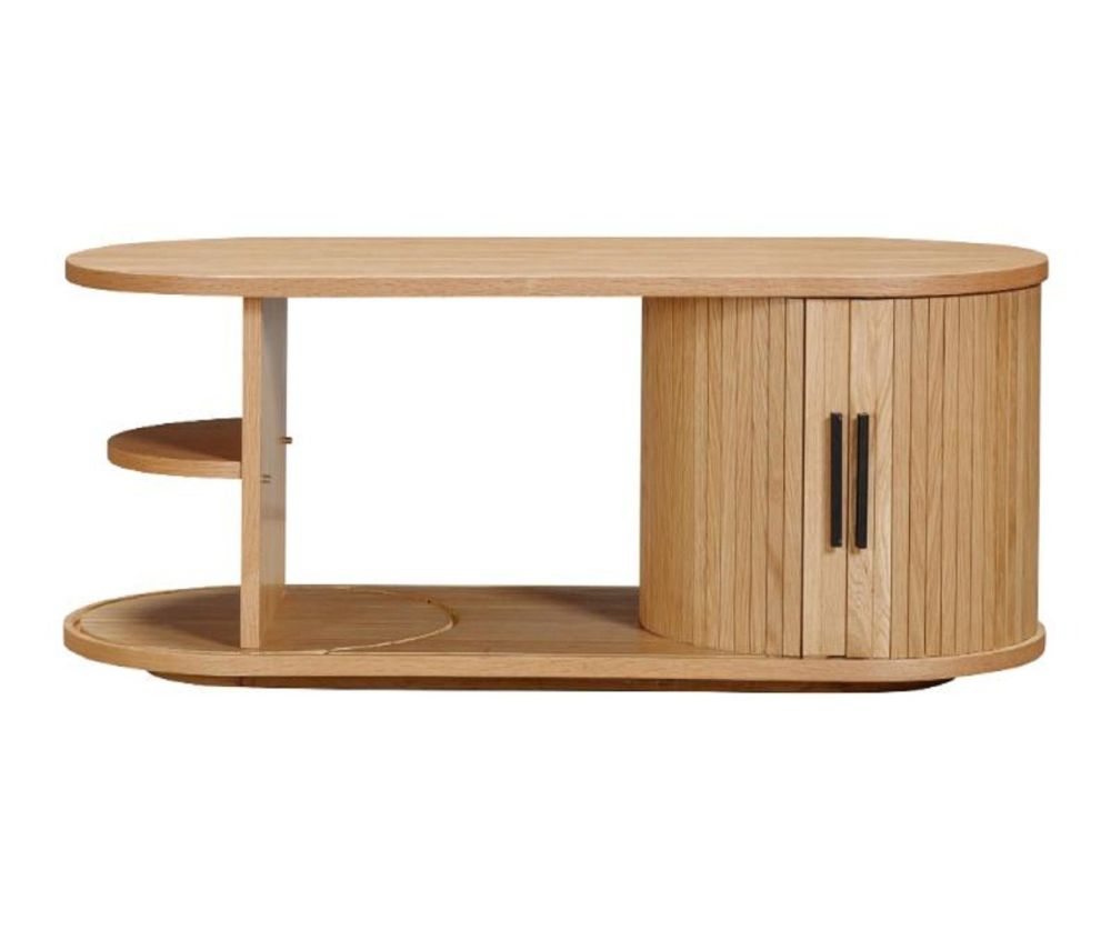 Furniture Link Vermont Oak Storage Coffee Table