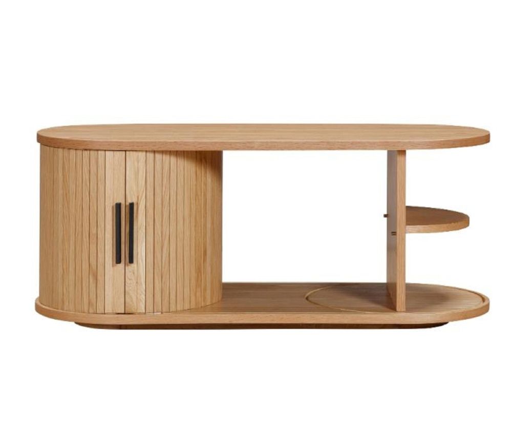Furniture Link Vermont Oak Storage Coffee Table