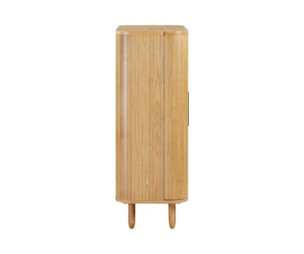 Furniture Link Vermont Oak Drinks Cabinet