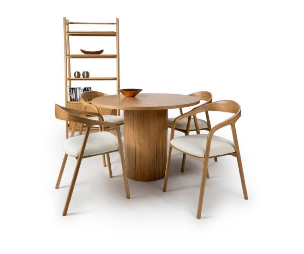 Furniture Link Vermont Oak Round Dining Table
