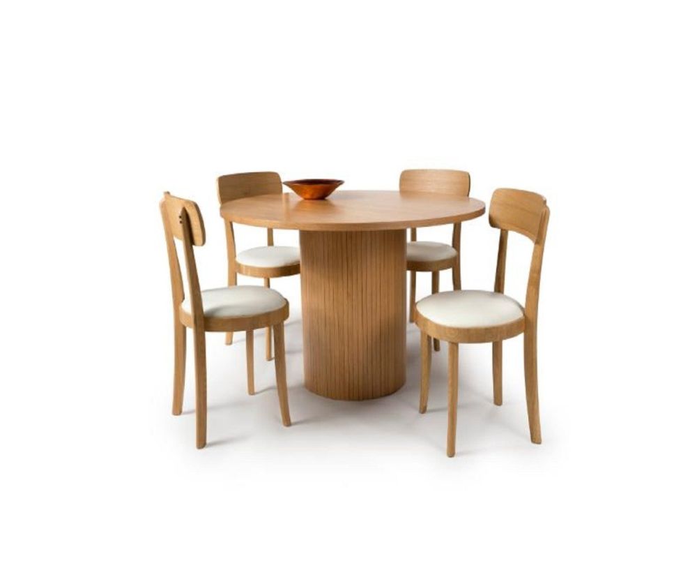 Furniture Link Vermont Oak Round Dining Table