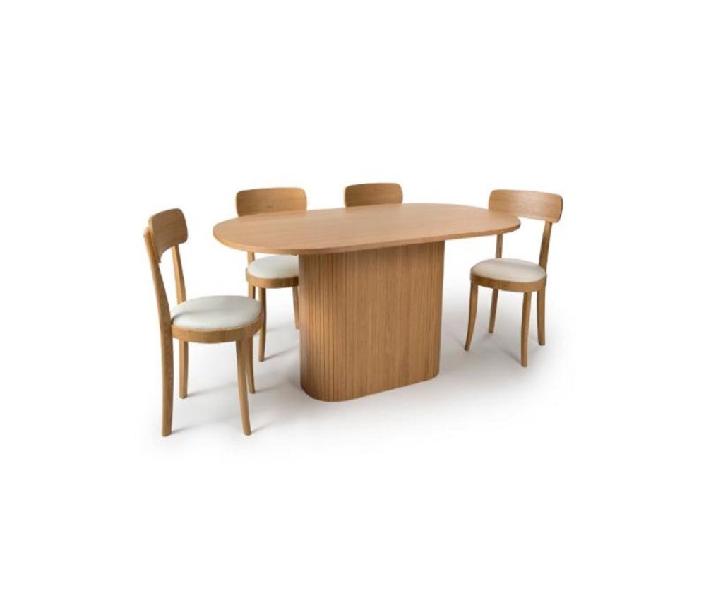 Furniture Link Vermont Oak Oval Dining Table