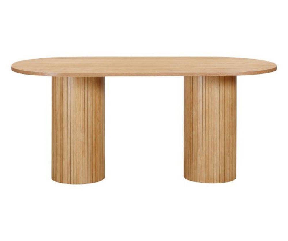 Furniture Link Vermont Oak Oval Dining Table(95cm)