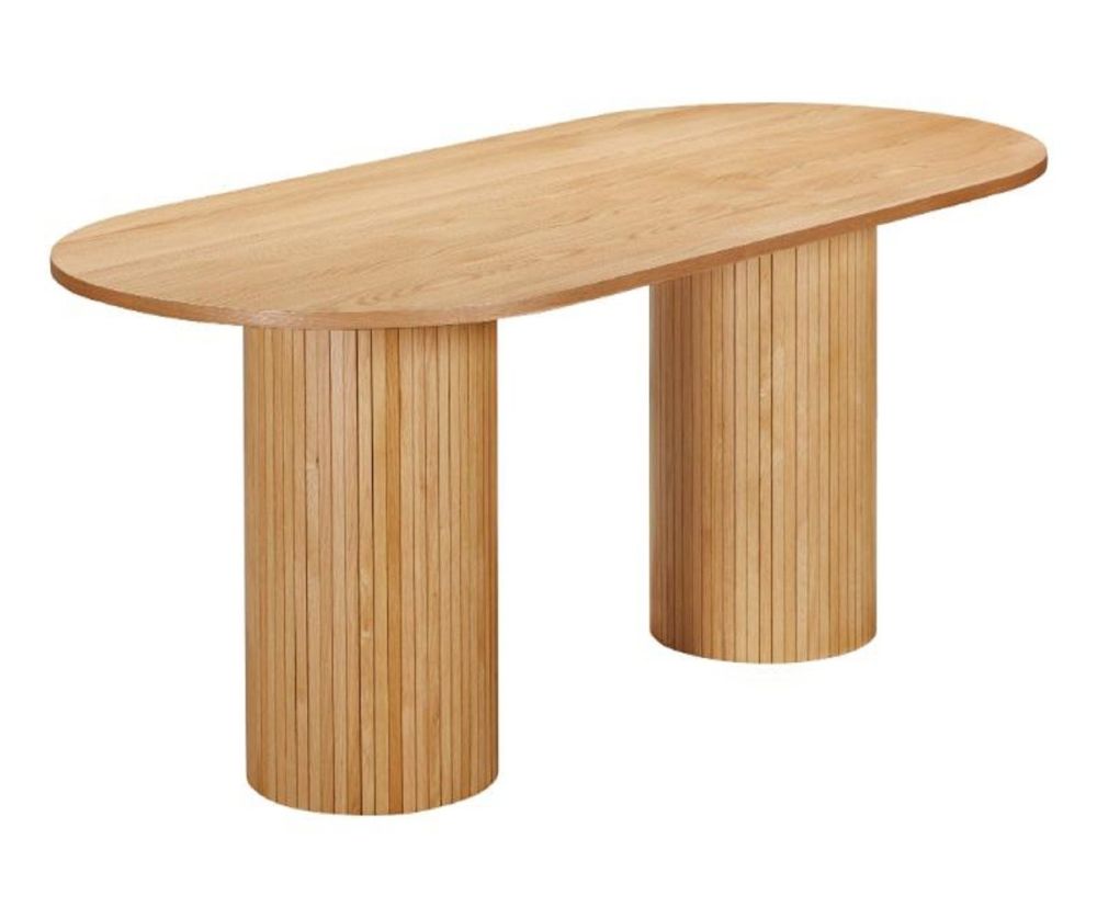 Furniture Link Vermont Oak Oval Dining Table(95cm)