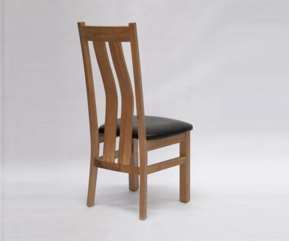 Homestyle GB Vermont Maria Bycast Leather Dining Chair in Pair
