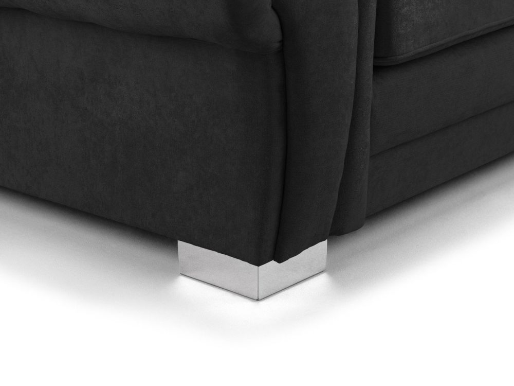 Dukes Scatterback Black Fabric 2 Seater Sofa