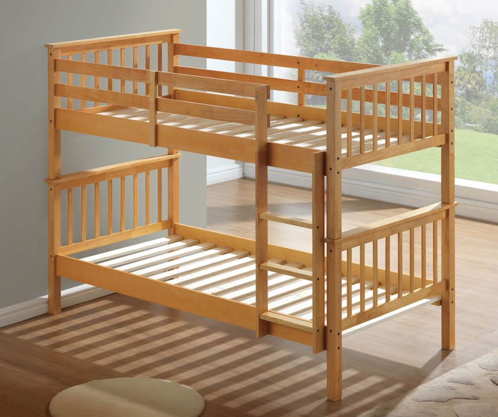 Artisan Beech Wooden Bunk Bed Frame