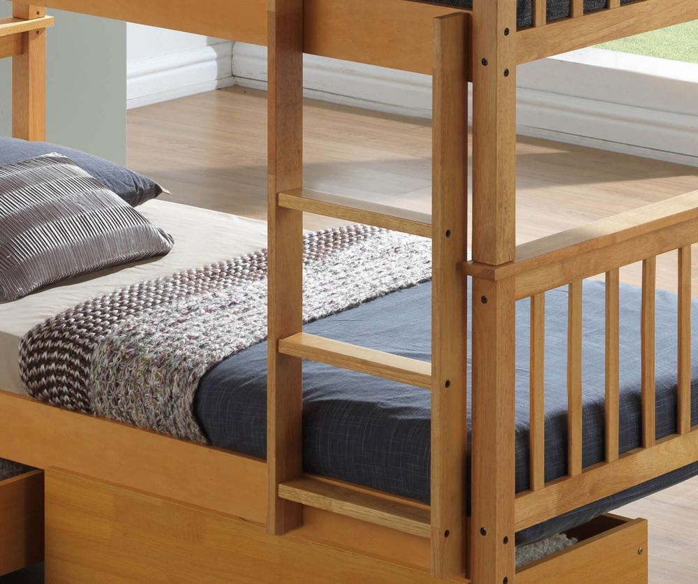Artisan Beech Wooden Bunk Bed Frame