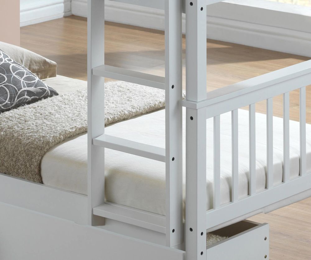 Artisan White Wooden Bunk Bed Frame