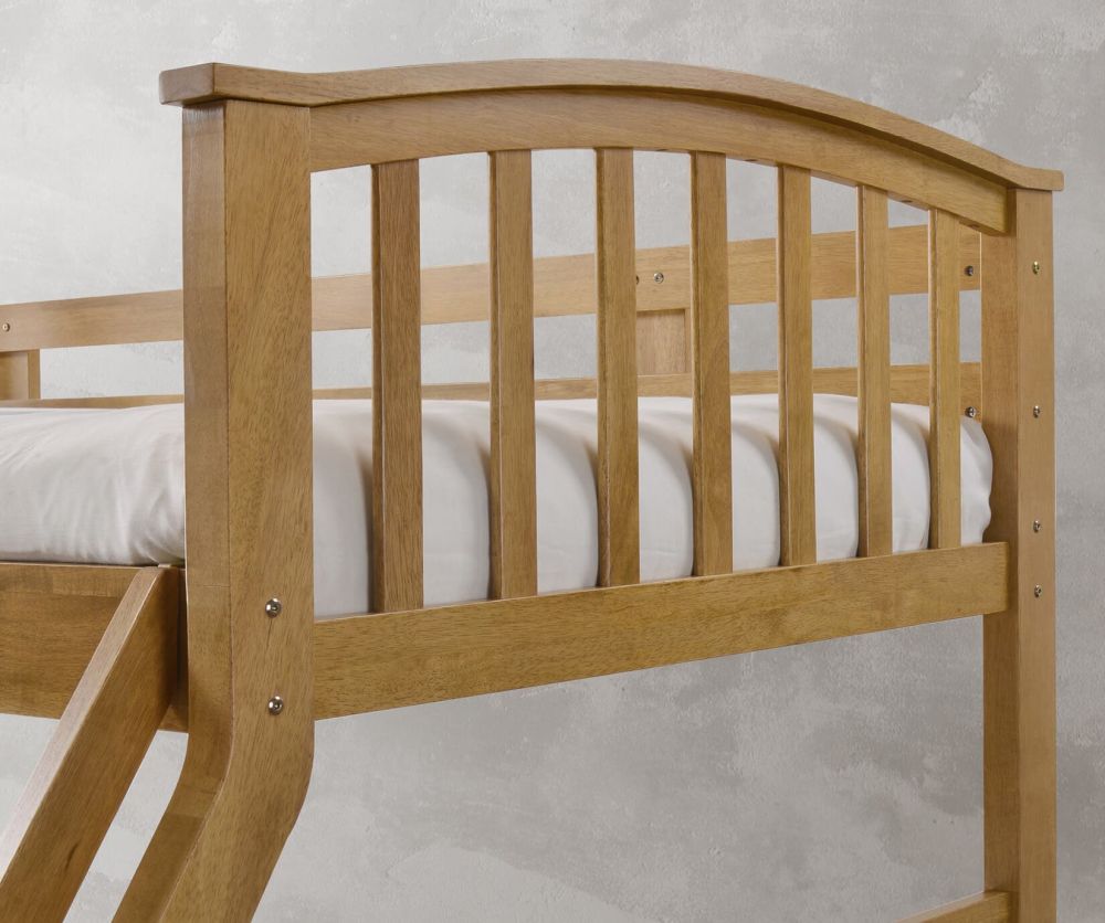 Artisan Oak Three Sleeper Wooden Bed Frame