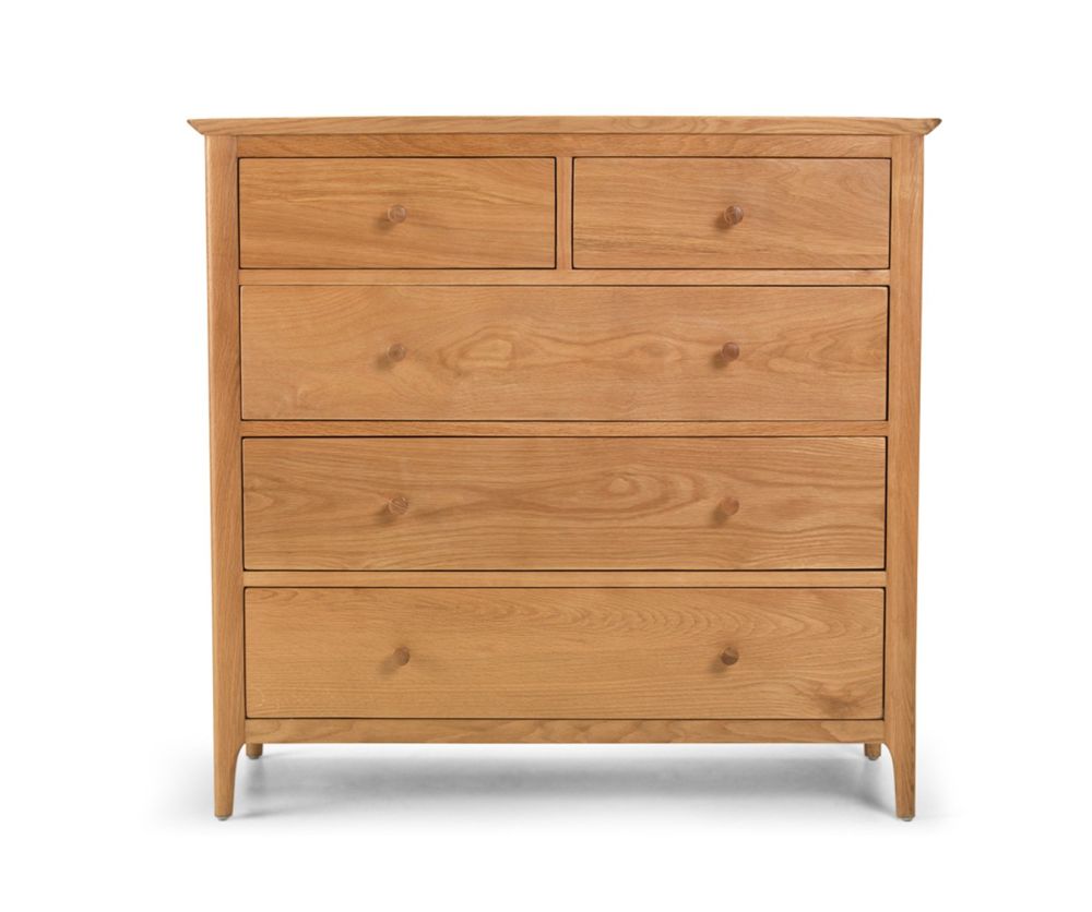 Heritance Corbet Oak 2 Over 3 Drawer Chest 