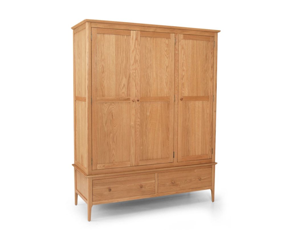 Heritance Corbet Oak Triple Wardrobe