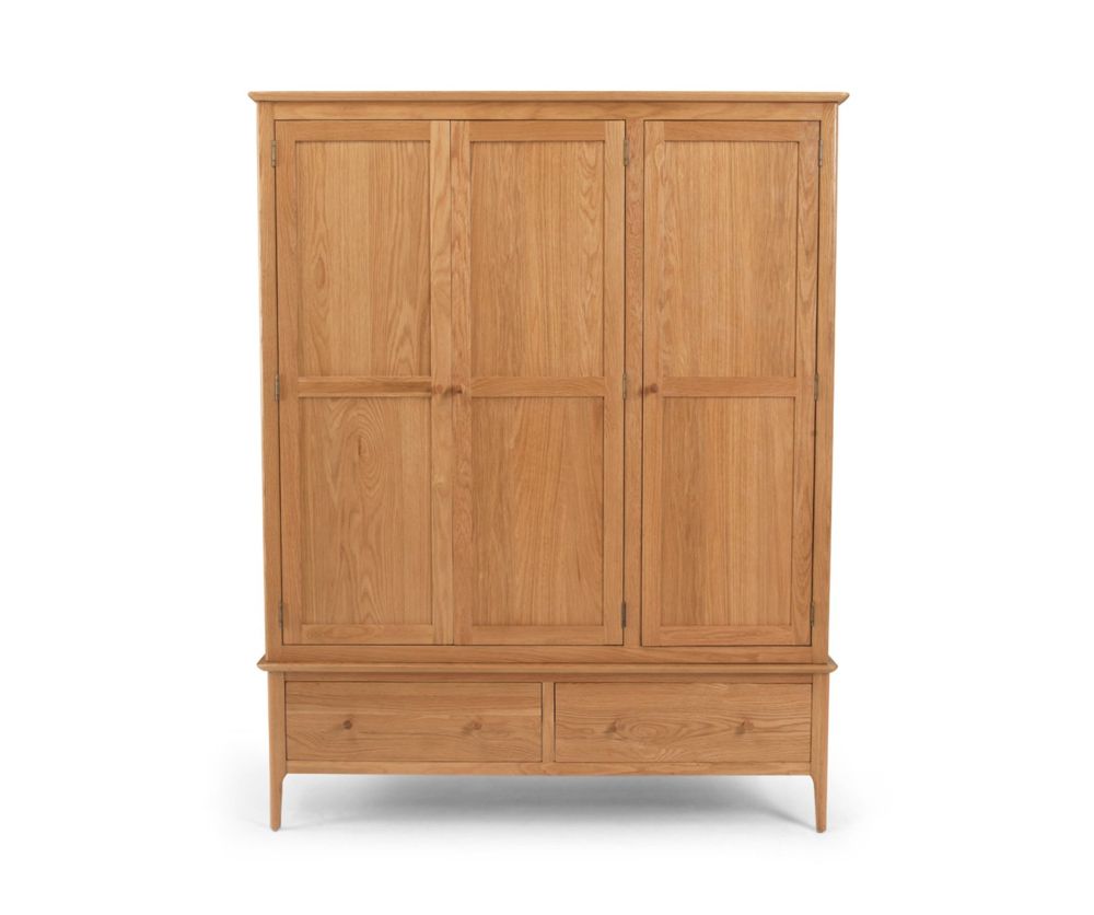 Heritance Corbet Oak Triple Wardrobe