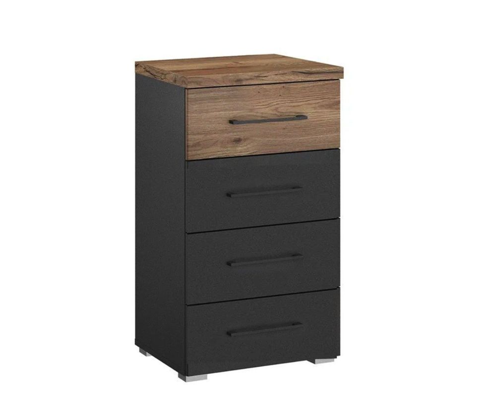 Rauch Winnipeg Metallic Grey 4 Drawer Chest